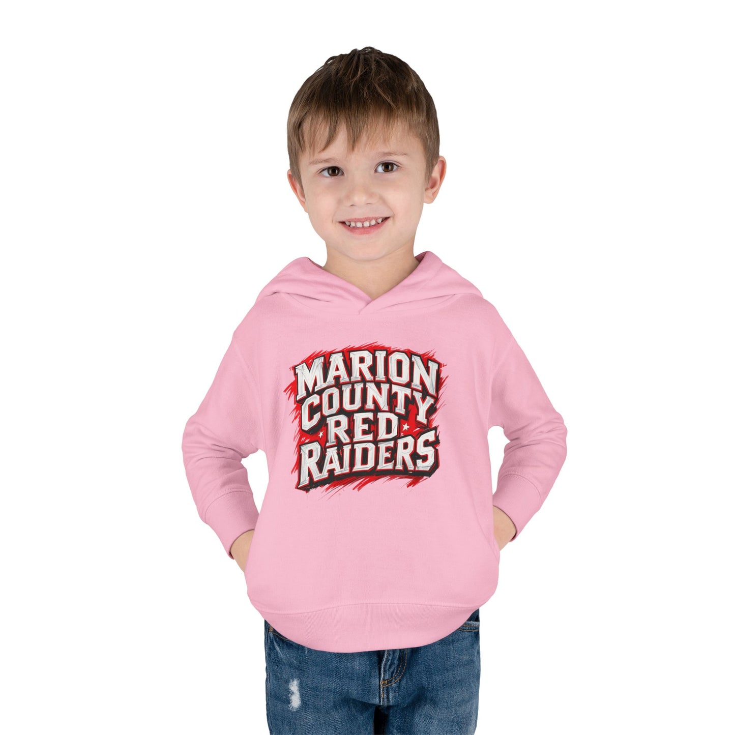 Toddler Hoodie Sweatshirt \ Marion County Red Raiders \ MC1