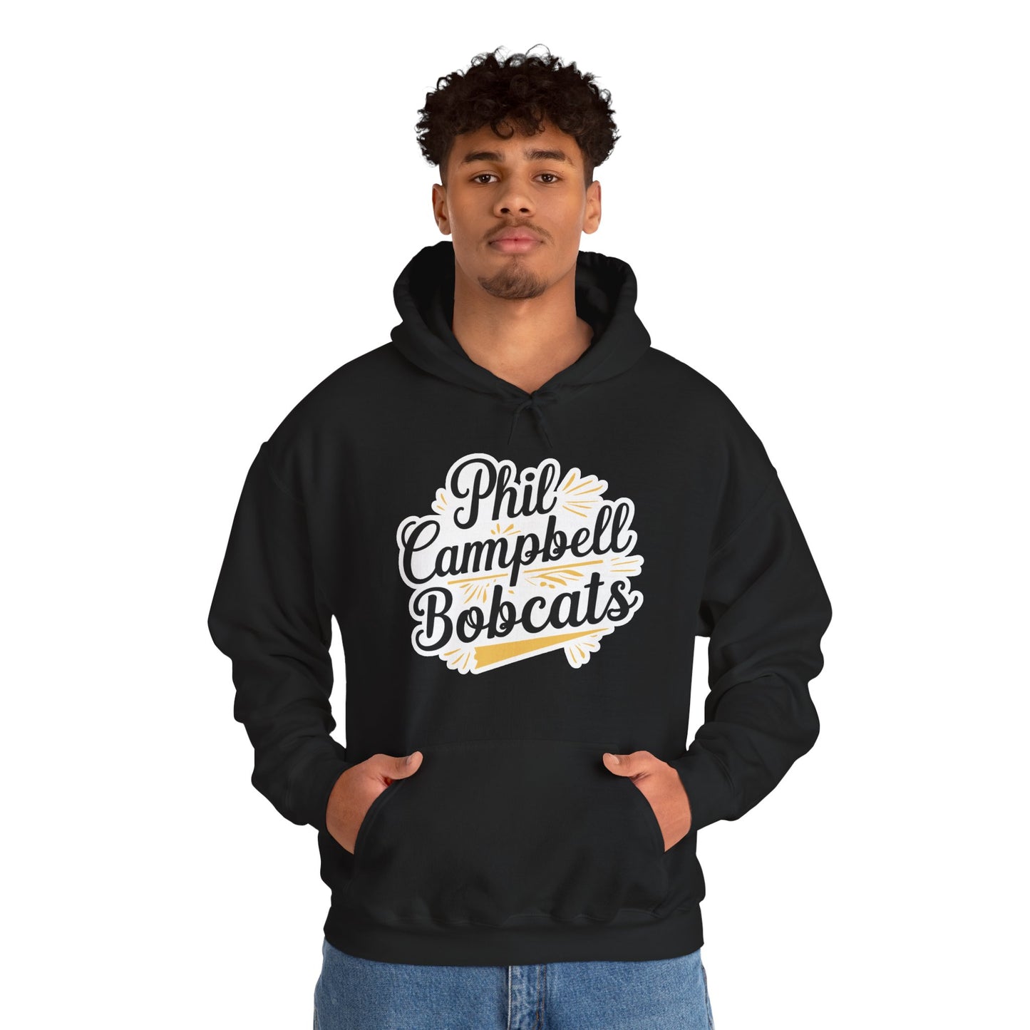 Adult Hoodie Sweatshirt \ Phil Campbell Bobcats \ PCBG2