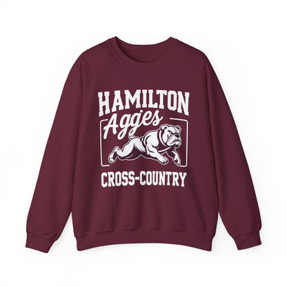Adult Crewneck Sweatshirt \ Hamilton Aggies Cross-Country \ HCC2