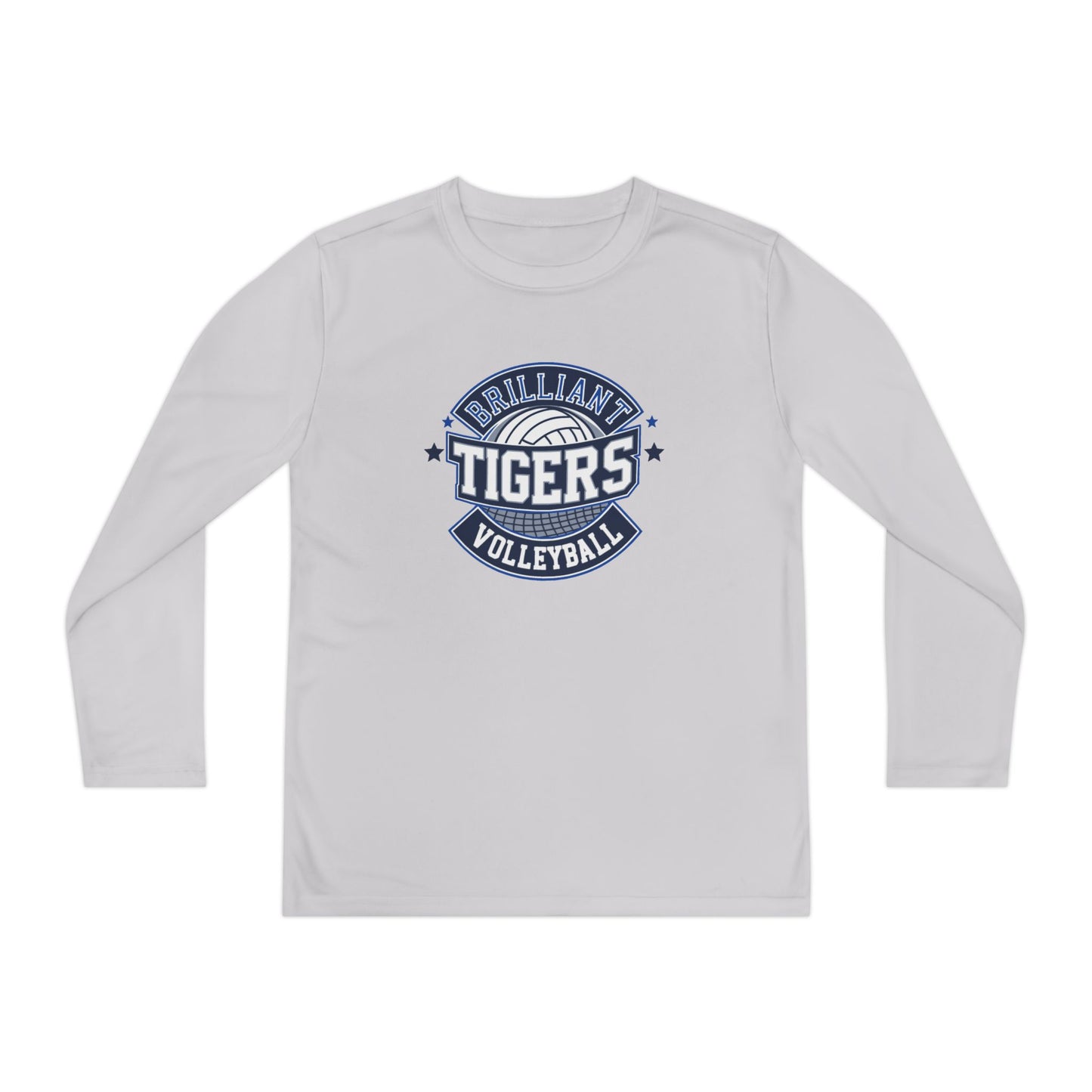 Youth Long Sleeve Tee \ Brilliant Tigers Volleyball \ BTV1
