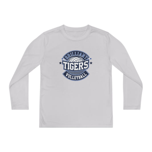Youth Long Sleeve Tee \ Brilliant Tigers Volleyball \ BTV1