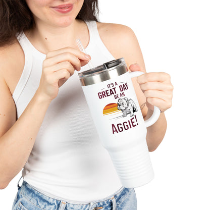 40oz Insulated Tumbler \ It's a Great Day to be an Aggie! \ GDA3
