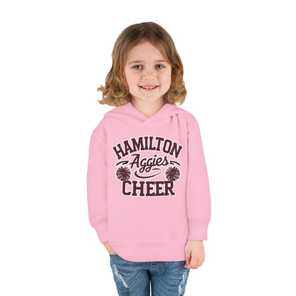 Toddler Hoodie Sweatshirt \ Hamilton Aggies Cheer \ Style HAC2