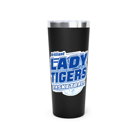22oz Copper Insulated Tumbler \ Brilliant Tigers Basketball \ BTBKG2