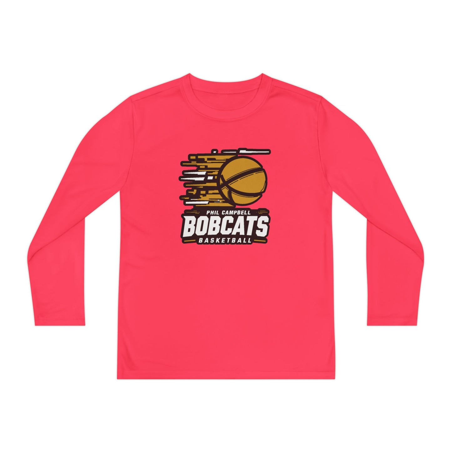 Youth Long Sleeve Tee \ Phil Campbell Bobcats Basketball \ PCBBK2
