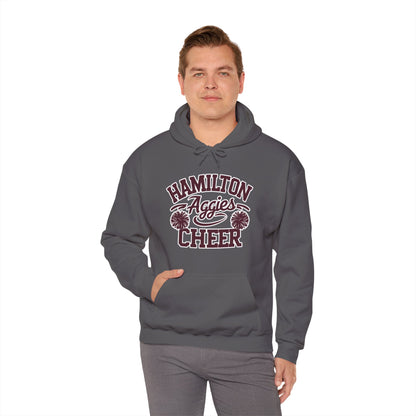 Adult Hoodie Sweatshirt \ Hamilton Aggies Cheer \ HAC2