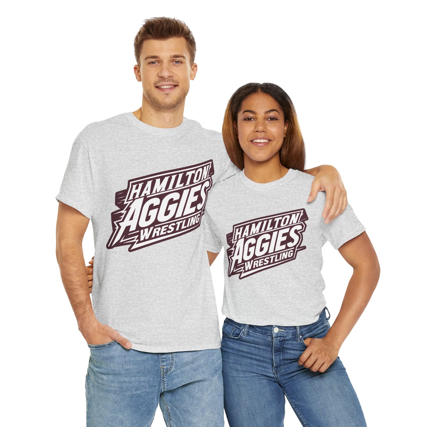 Adult Tee \ Hamilton Aggies Wrestling \ HAW1