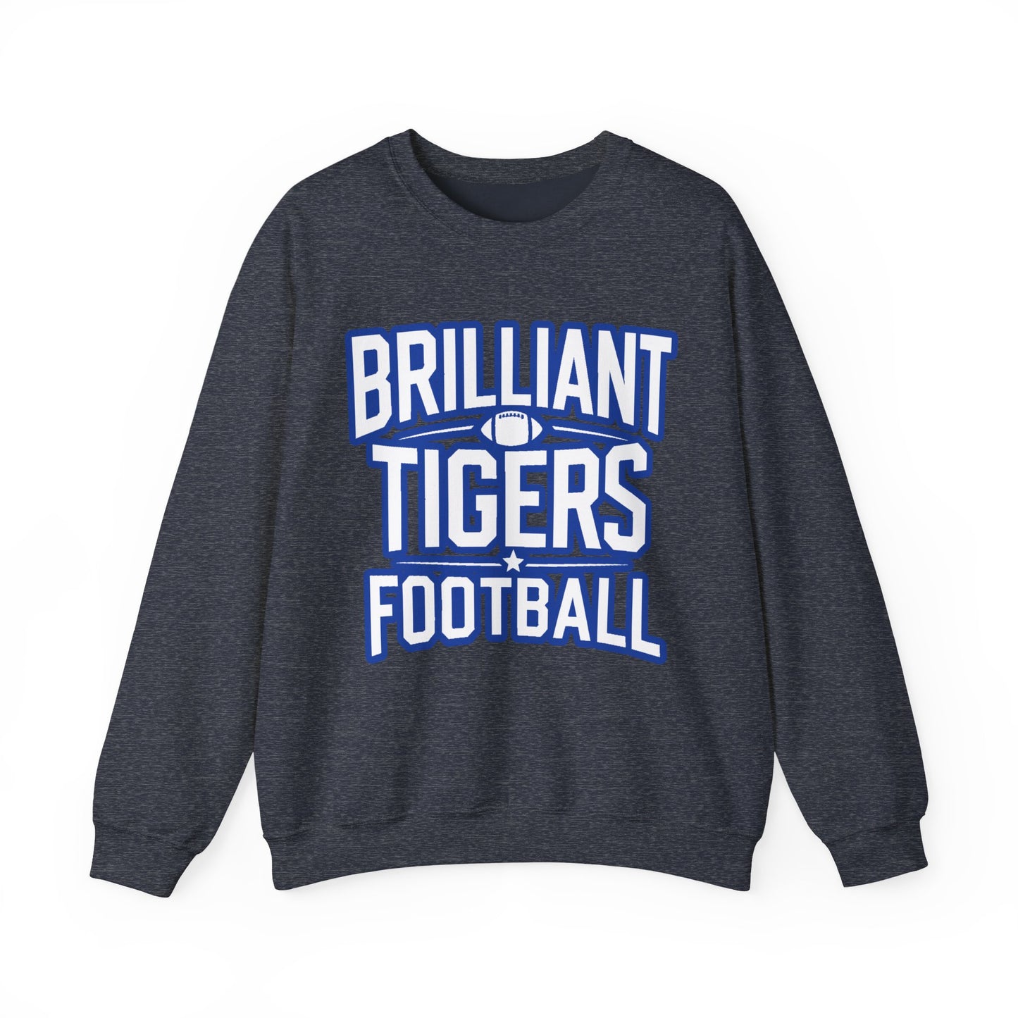 Adult Crewneck Sweatshirt \ Brilliant Tigers Football \ BTF1