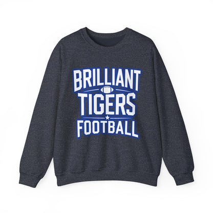 Adult Crewneck Sweatshirt \ Brilliant Tigers Football \ BTF1