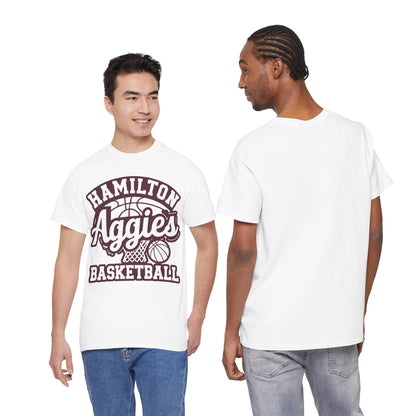 Adult Tee \ Hamilton Aggies Basketball \ HABKG1