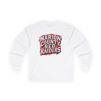 Adult Long Sleeve Tee \ Marion County Red Raiders \ MC1