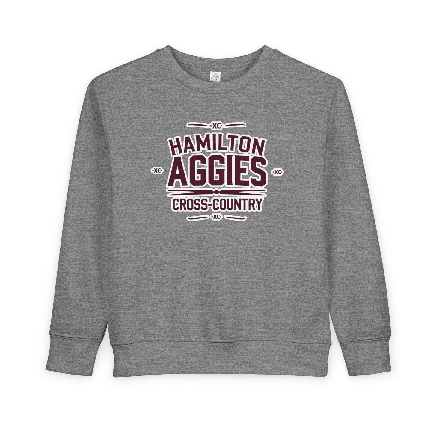 Toddler Crewneck Sweatshirt \ Hamilton Aggies Cross-Country \ HCC1