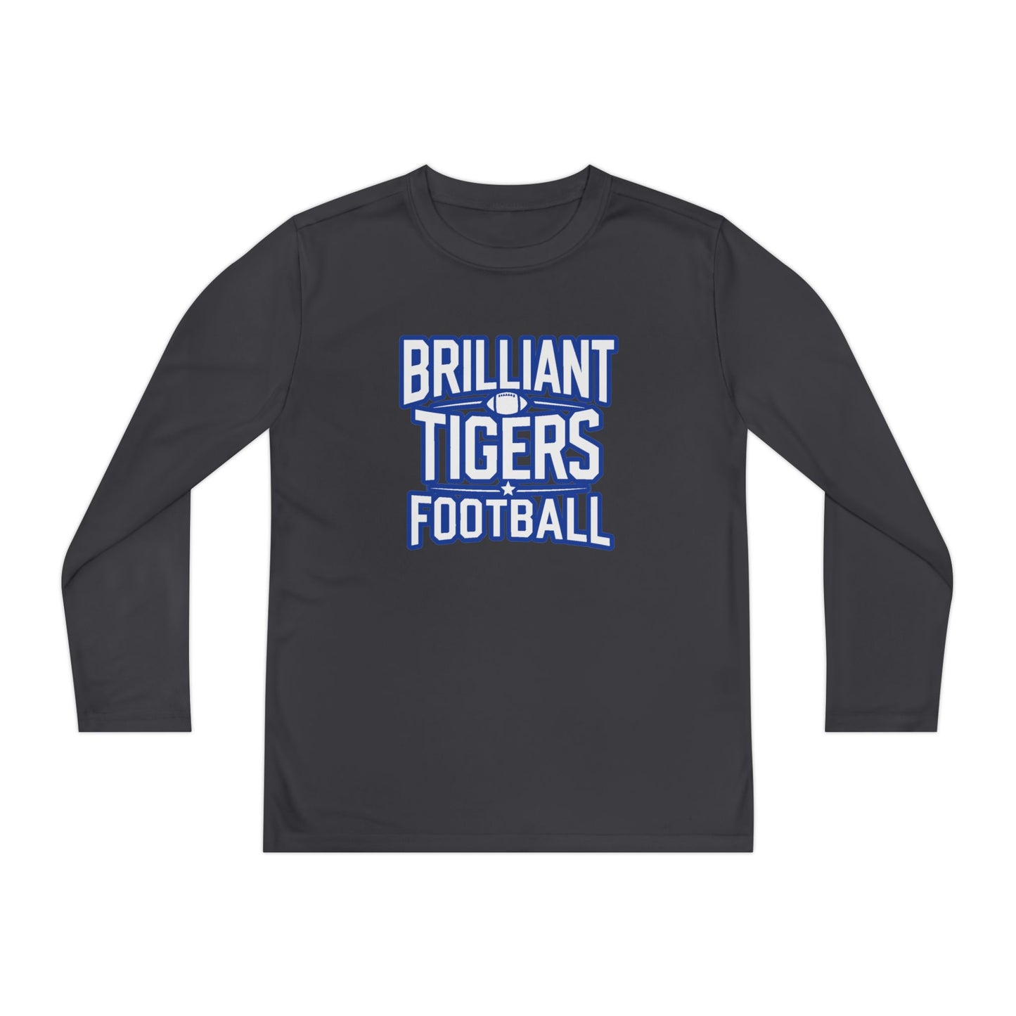 Youth Long Sleeve Tee \ Brilliant Tigers Football \ BTF1