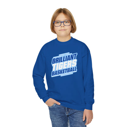 Youth Crewneck Sweatshirt \ Brilliant Tigers Basketball \ BTBK2