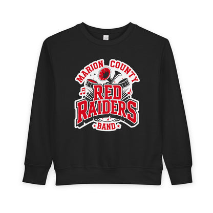 Toddler Crewneck Sweatshirt \ Marion County Red Raiders Band \ MCB2