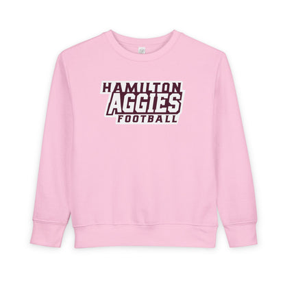 Toddler Crewneck Sweatshirt \ Hamilton Aggies Football \ HAF1
