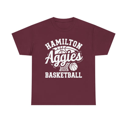Adult Tee \ Hamilton Aggies Basketball \ HABKG1