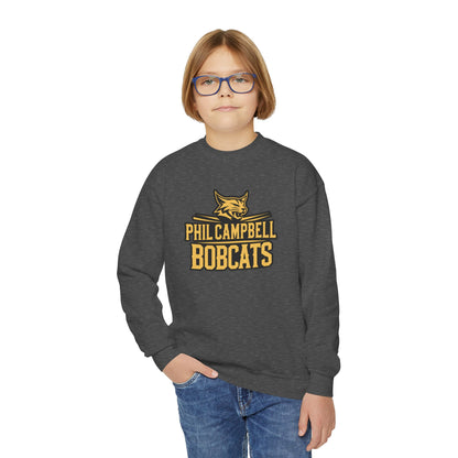 Youth Crewneck Sweatshirt \ Phil Campbell Bobcats \ PCB2