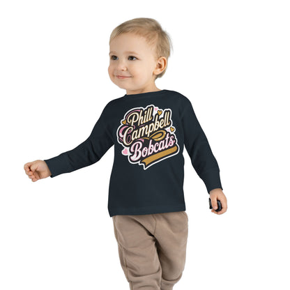 Toddler Long Sleeve Tee \ Phill Campbell Bobcats \ PCBG1