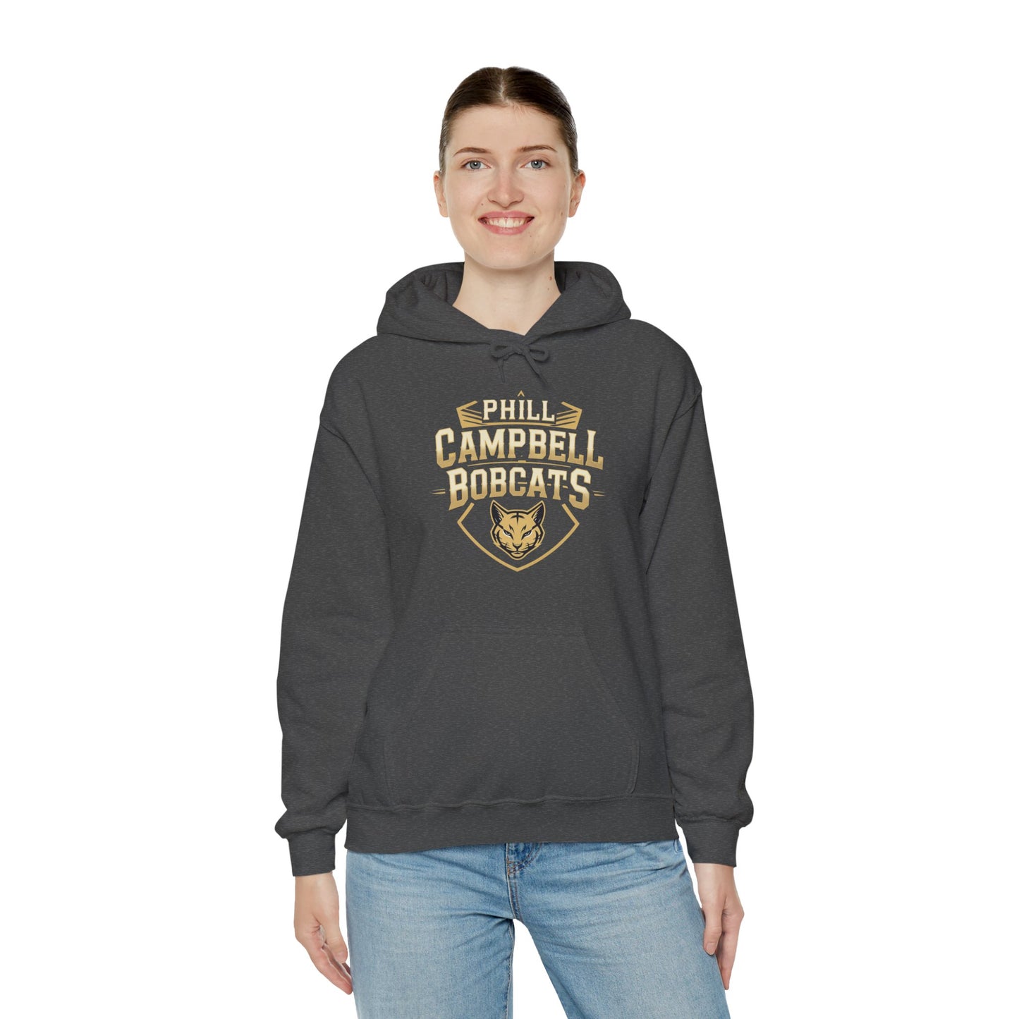 Adult Hoodie Sweatshirt \ Phill Campbell Bobcats \ PCB1