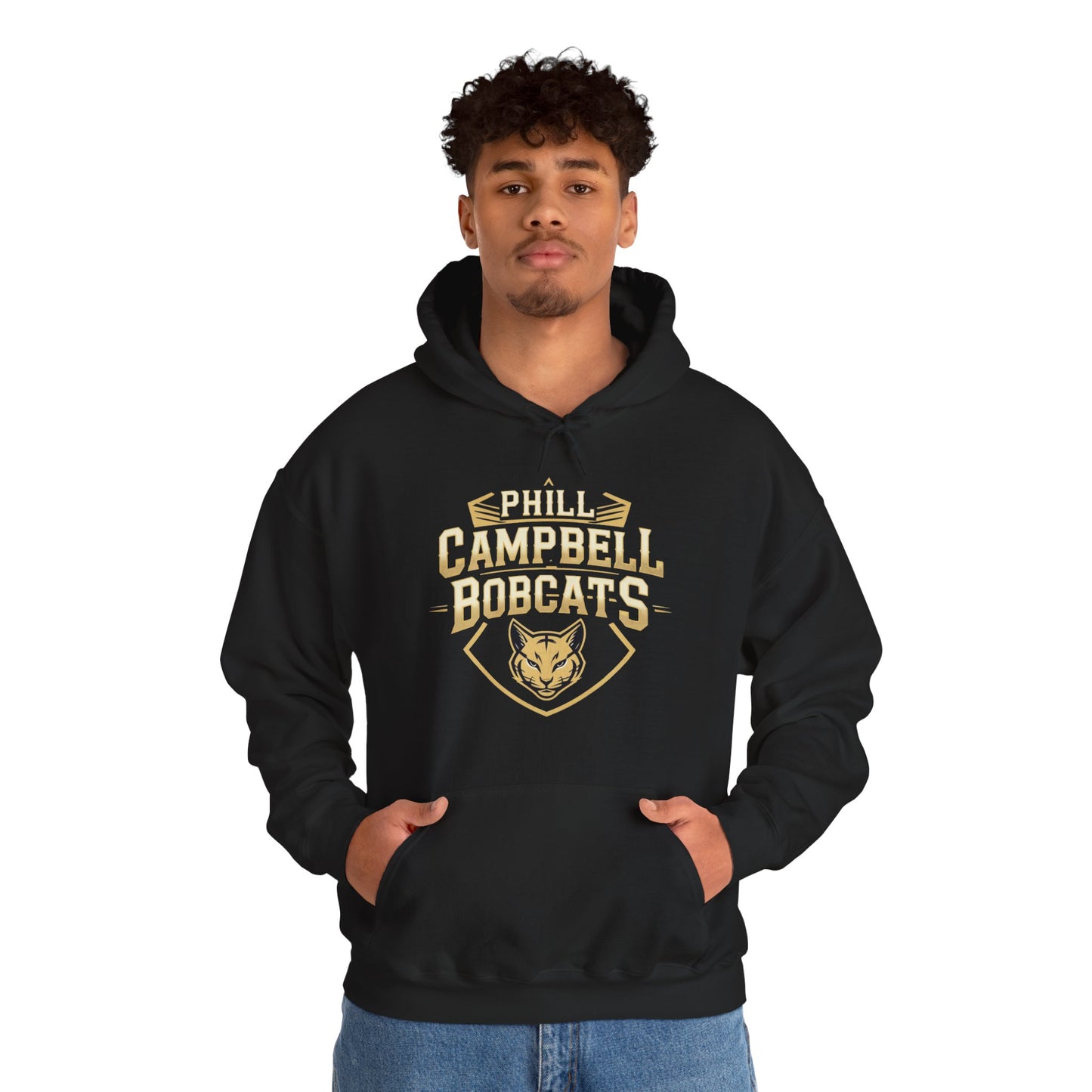 Adult Hoodie Sweatshirt \ Phill Campbell Bobcats \ PCB1