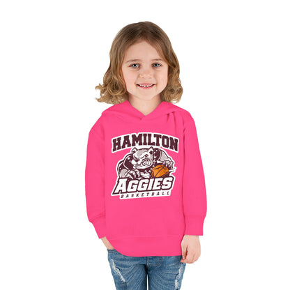 Toddler Hoodie Sweatshirt \ Hamilton Aggies Basketball \ HABB1