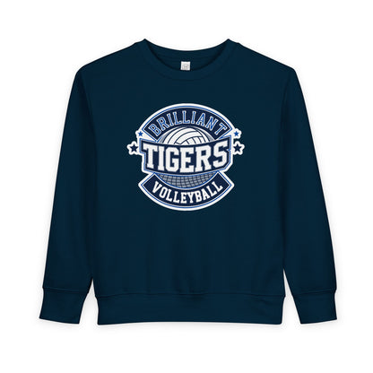Toddler Hoodie Sweatshirt \ Brilliant Tigers Volleyball \ BTV1