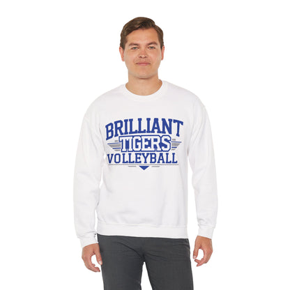 Adult Crewneck Sweatshirt \ Brilliant Tigers Volleyball \ BTV2