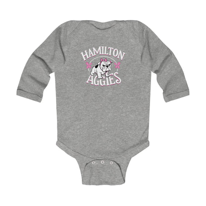 Long Sleeve Baby Bodysuit \ Hamilton Aggies \ HAG4