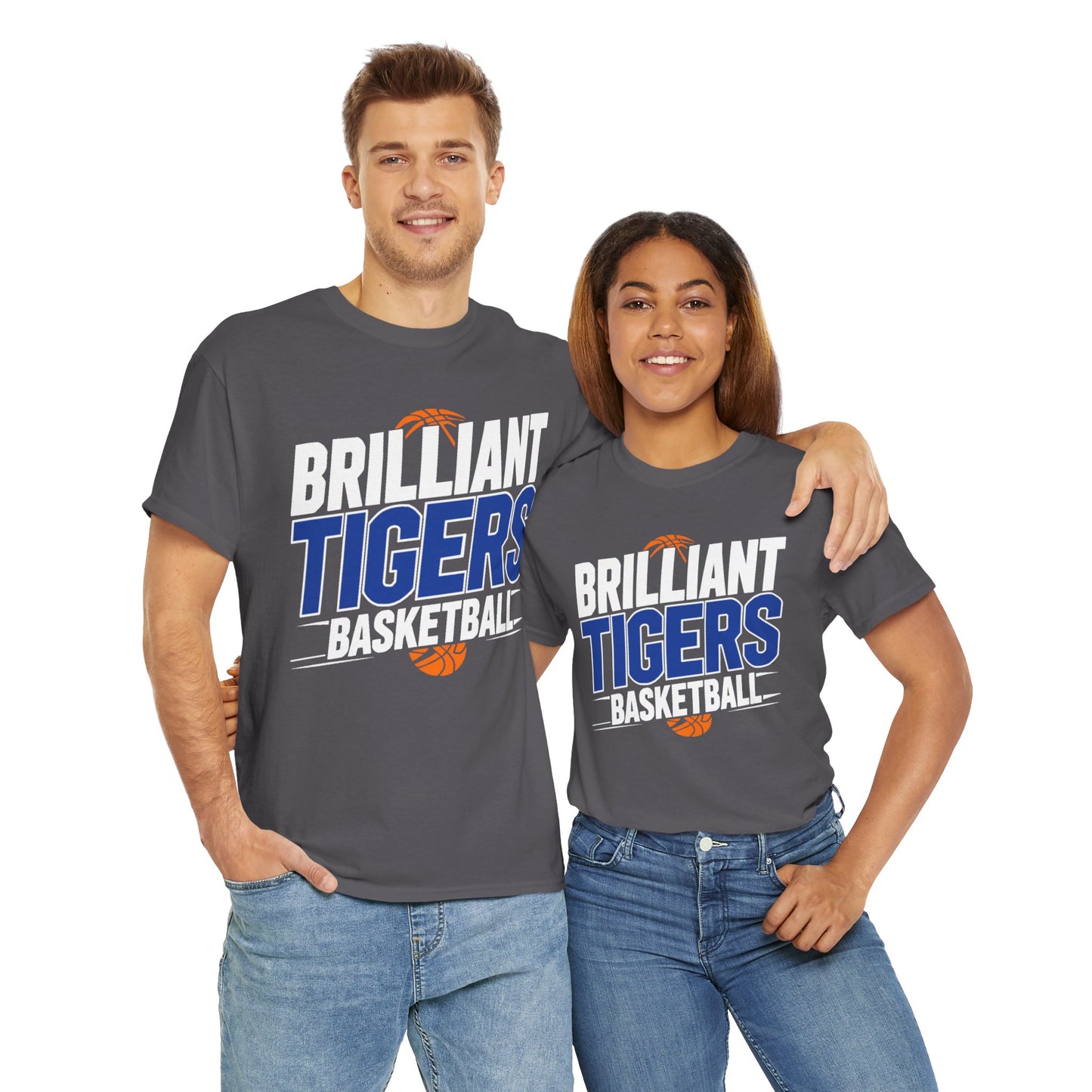 Adult Tee \ Brilliant Tigers Basketball \ BTBK1
