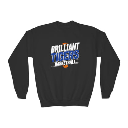 Youth Crewneck Sweatshirt \ Brilliant Tigers Basketball \ BTBK1