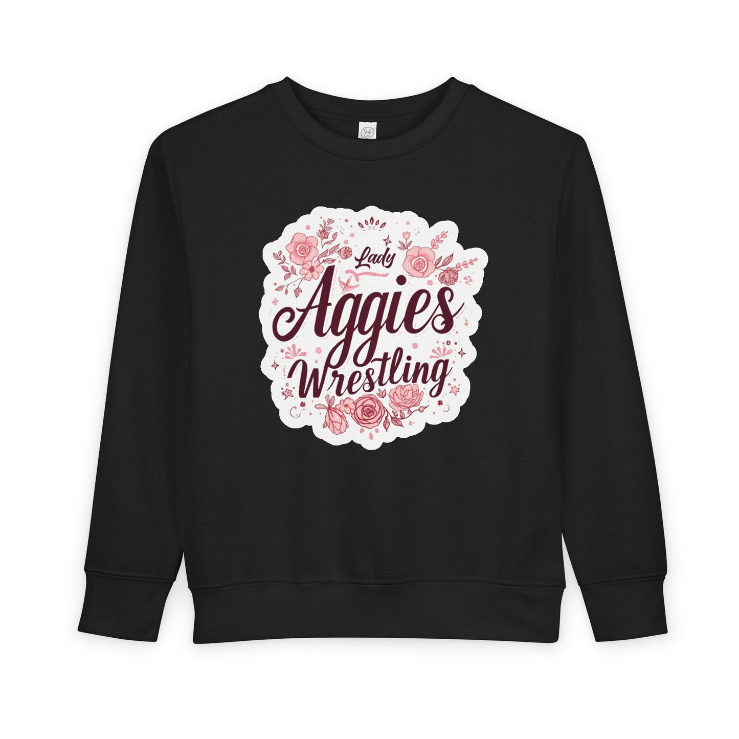 Toddler Crewneck Sweatshirt \ Hamilton Aggies Wrestling \ HAWG1