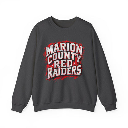 Adult Crewneck Sweatshirt \ Marion County Red Raiders \ MC1