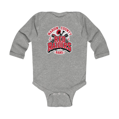 Long Sleeve Baby Bodysuit \ Marion County Red Raiders Band \ MCB2