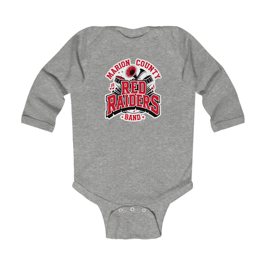 Long Sleeve Baby Bodysuit \ Marion County Red Raiders Band \ MCB2
