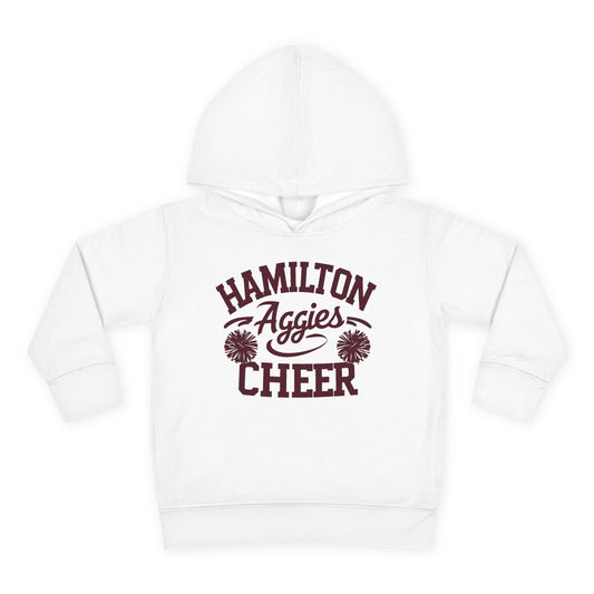 Toddler Hoodie Sweatshirt \ Hamilton Aggies Cheer \ Style HAC2