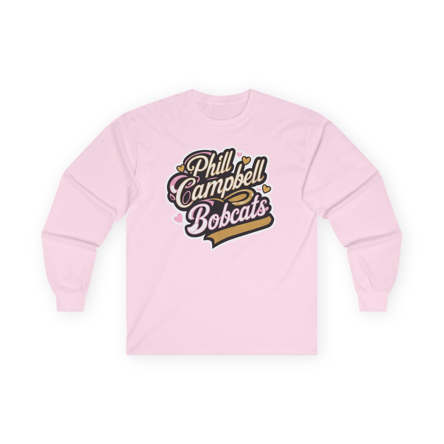 Adult Long Sleeve Tee \ Phill Campbell Bobcats \ PCBG1