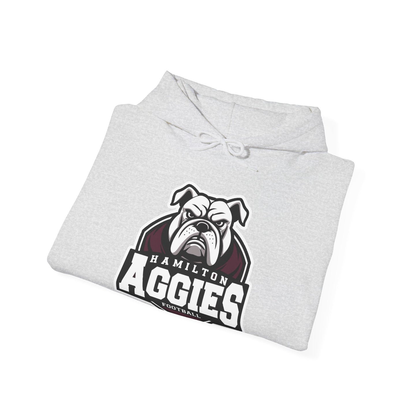 Adult Hoodie Sweatshirt \ Hamilton Aggies Football \ HAF2