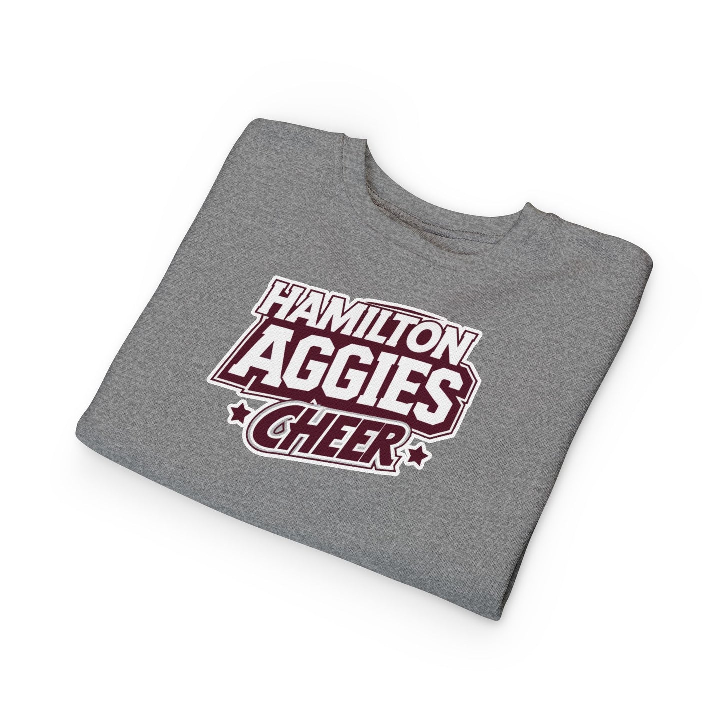 Toddler Crewneck Sweatshirt \ Hamilton Aggies Cheer \ HAC1