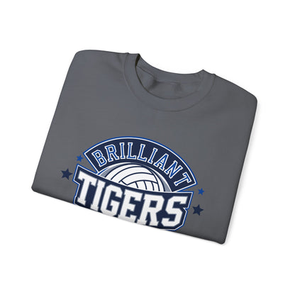 Adult Crewneck Sweatshirt \ Brilliant Tigers Volleyball \ BTV1