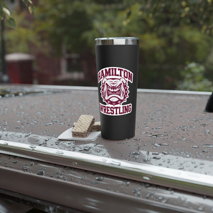 22oz Copper Insulated Tumbler \ Hamilton Aggies Wrestling \ HAW2