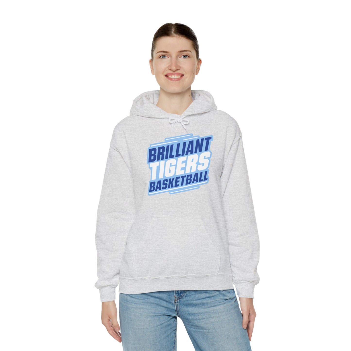 Adult Hoodie Sweatshirt \ Brilliant Tigers Basketball \ BTBK2