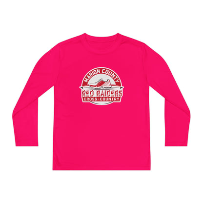 Youth Long Sleeve Tee \ Marion County Red Raiders Cross-Country \ MCCC1