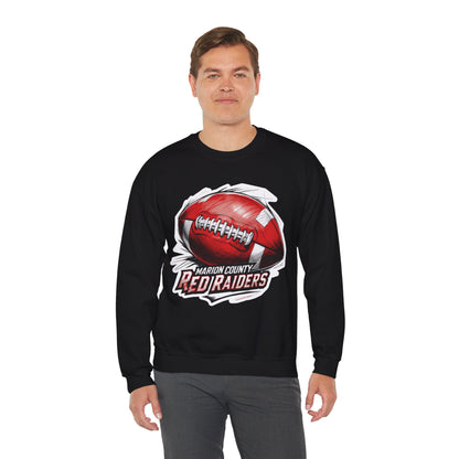 Adult Crewneck Sweatshirt \ Marion County Red Raiders Football \ MCF1