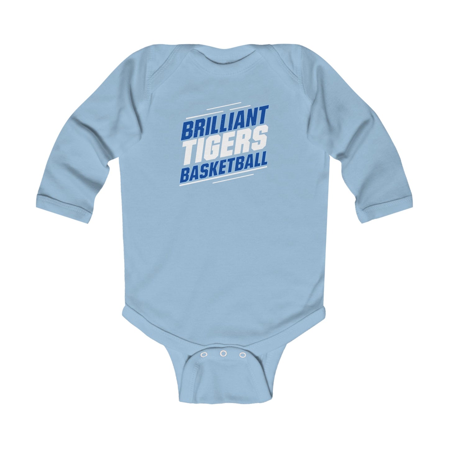 Long Sleeve Baby Bodysuit \ Brilliant Tigers Basketball \ BTBK2