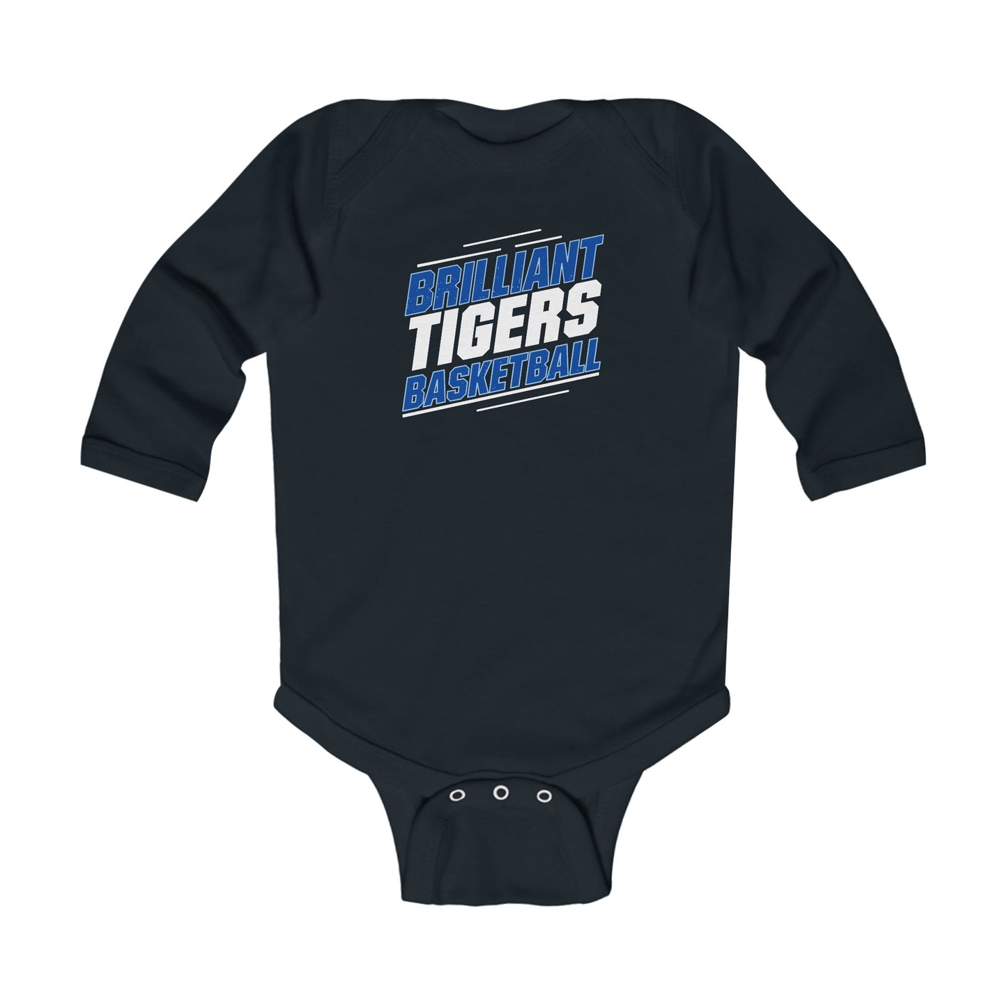 Long Sleeve Baby Bodysuit \ Brilliant Tigers Basketball \ BTBK2