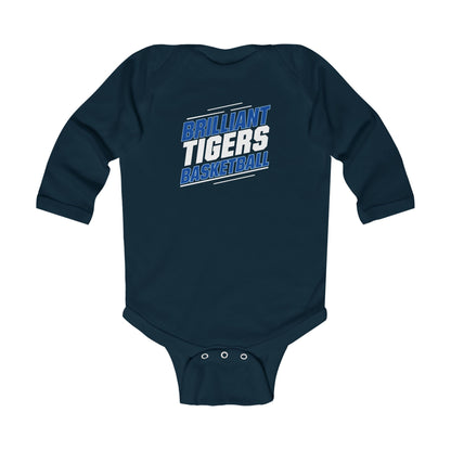 Long Sleeve Baby Bodysuit \ Brilliant Tigers Basketball \ BTBK2