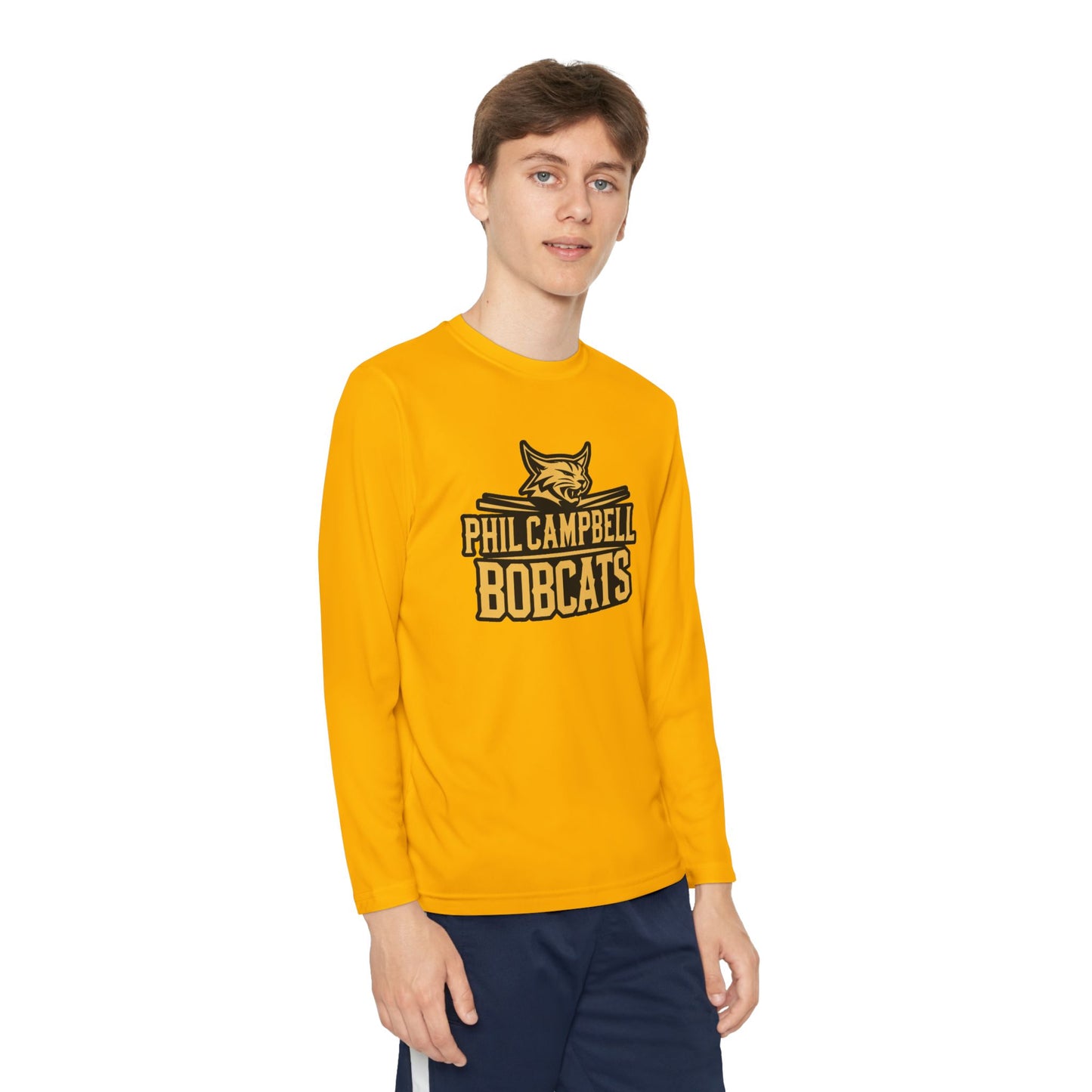 Youth Long Sleeve Tee \ Phil Campbell Bobcats \ PCB2