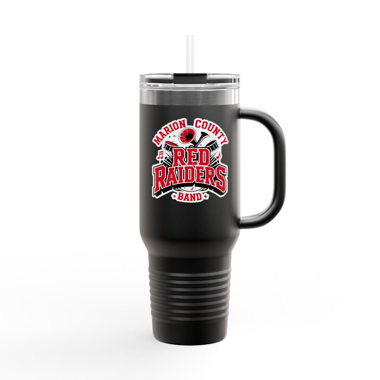 40oz Insulated Tumbler \ Marion County Red Raiders Band \ MCB2