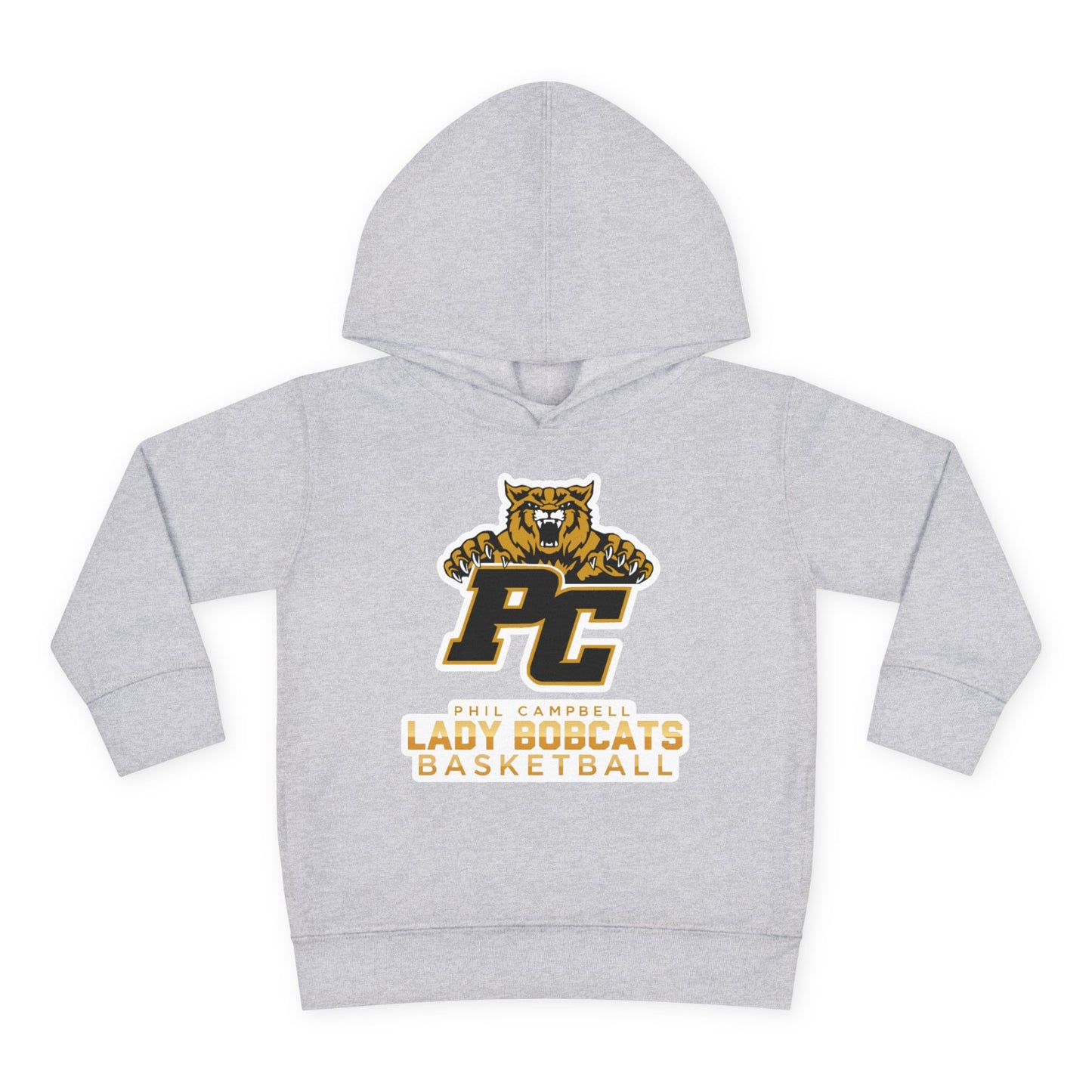 Toddler Hoodie Sweatshirt \ Phil Campbell Bobcats Basketball \ PCBBKG1